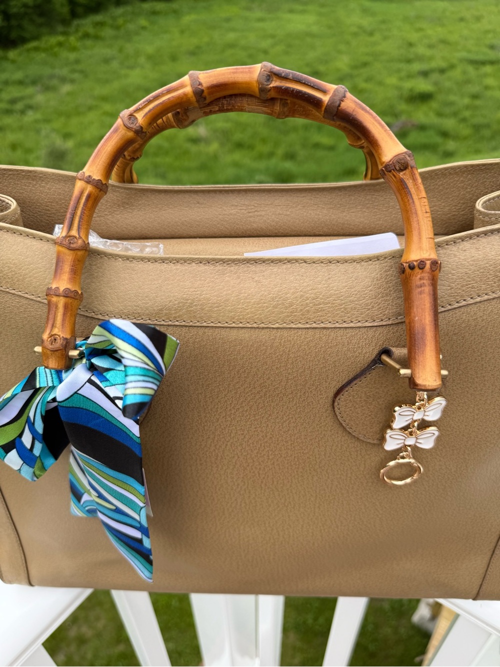 Gucci Dianna bamboo 17inch vintage bag - Picture 5 of 17